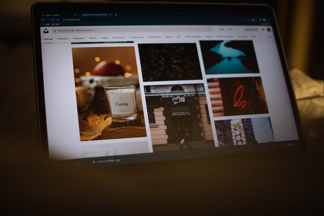 clean blog layout on screen