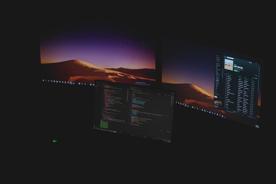 creative programming code on screen